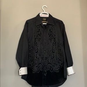 Robert Graham 10th Anniversary Black Button Down